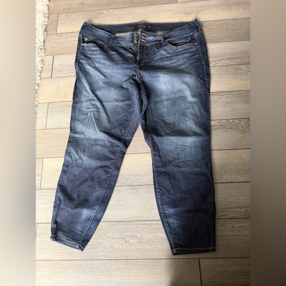 Torrid Dark Blue Straight Leg Jeans